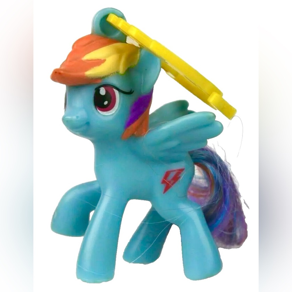 🩷 NIP My Little Pony MLP Rainbow Dash #7 McDonald's Happy Meal Toy 2012